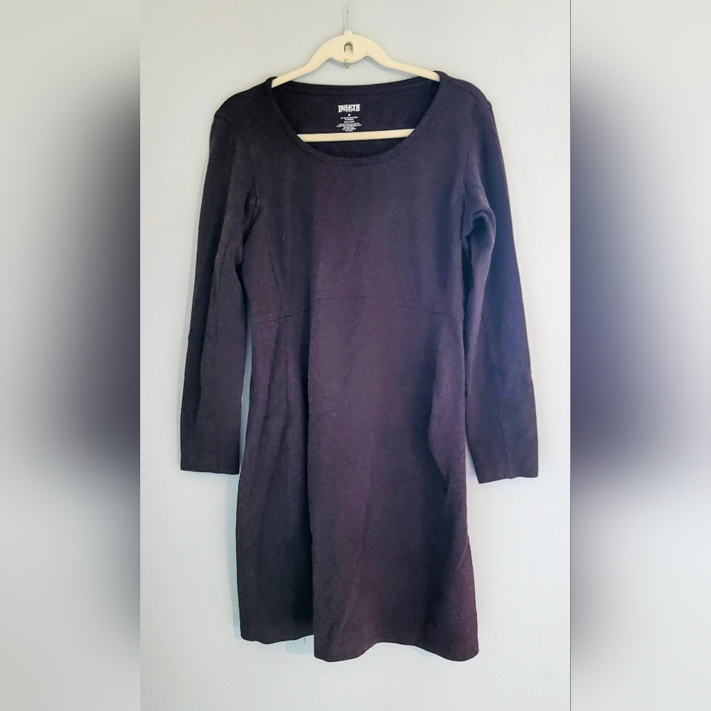 Duluth Trading Long Sleeve Maroon Knit Dress Size Medium